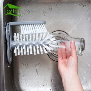 2018 New Sink Suction Cup Base Cleaning Bottle Glass Brush