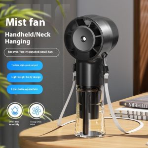 Mini Fan Multifunctional Halter Usb Hand-held Spray Fan