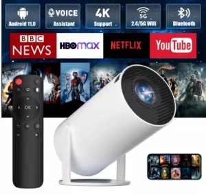 2025 NEU Beamer Projektor 4K UHD WiFi Bluetooth Android TV Heimkino Mini Tragbar